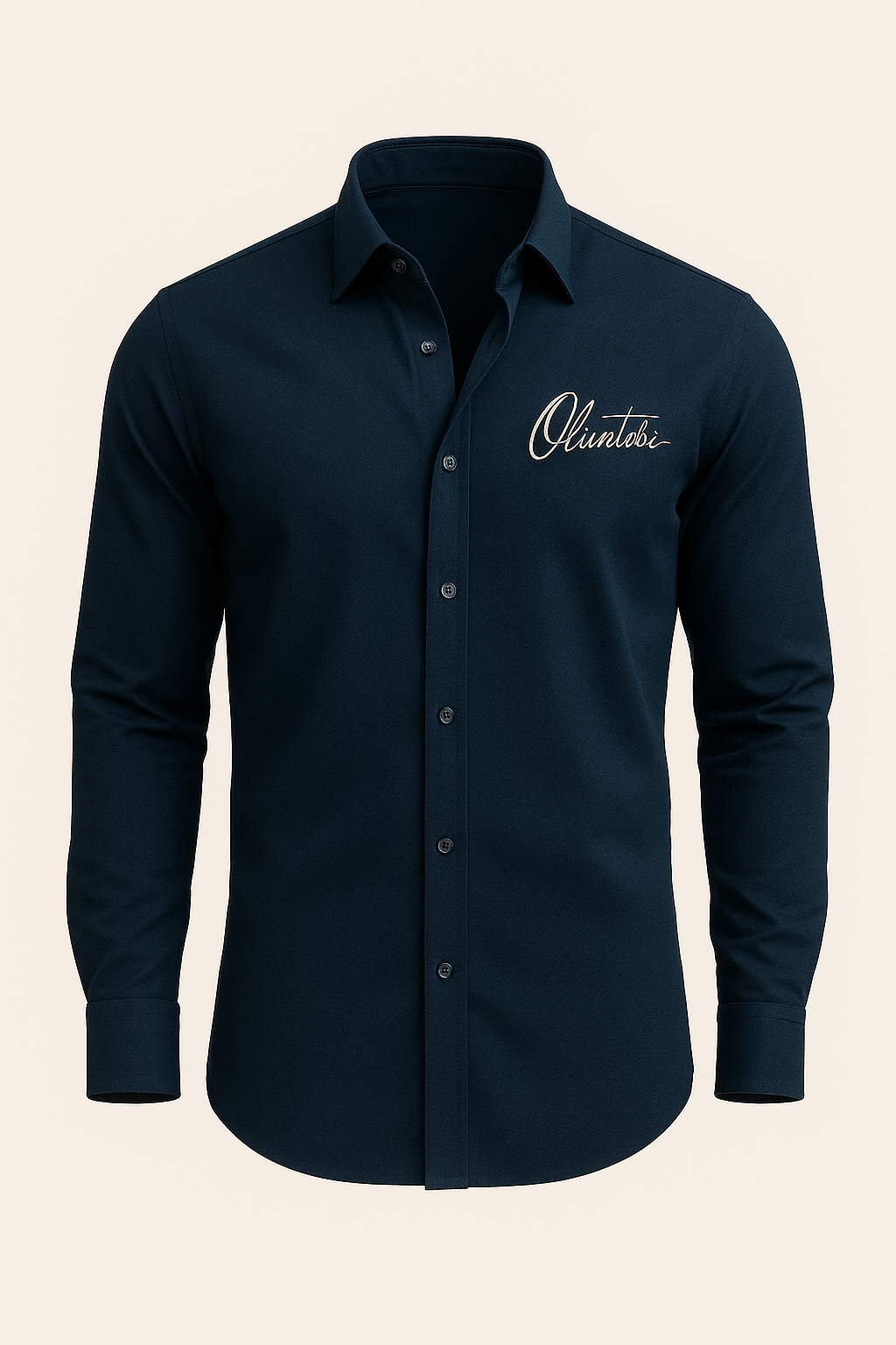 Oluwatobi Signature Shirt – Navy